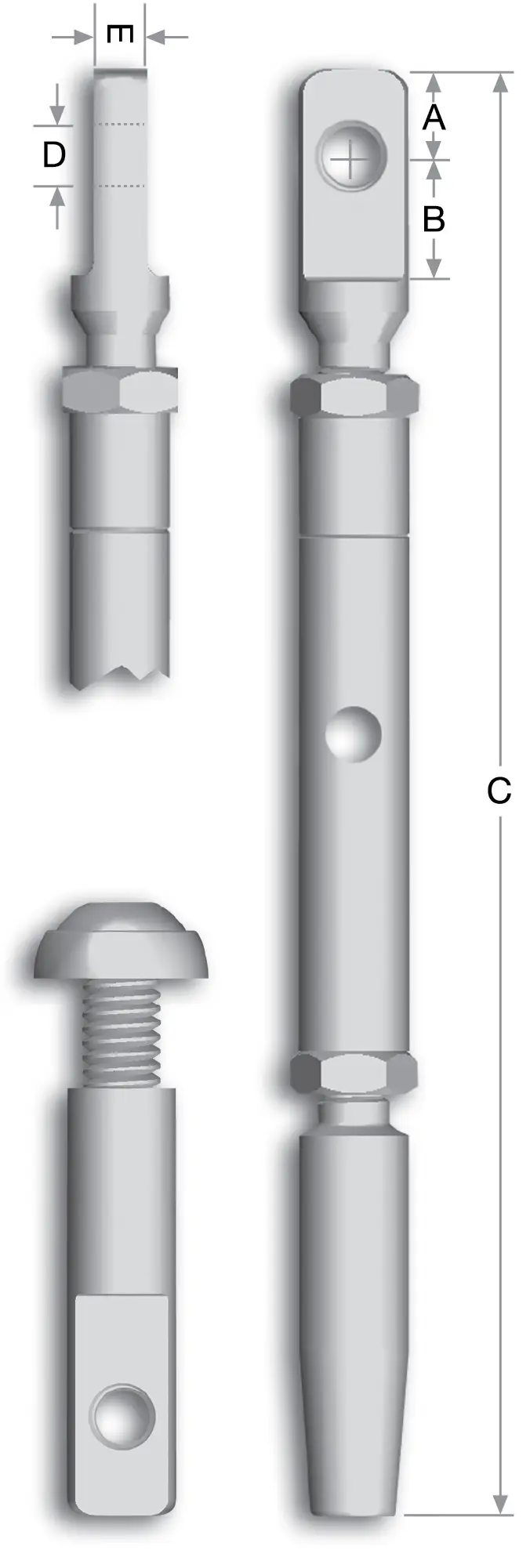 Classic Turnbuckle with Eye Post Assembly - Image 2